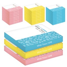 白色旅行用紙巾 3層乳液紙巾 3種*60入組, 10組