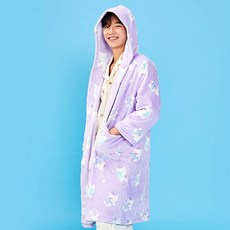 Modern House Butter Shop柔軟宇宙牛奶貓超細纖維休閒浴袍