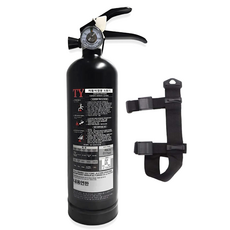 케이파이어 0.7kg ABC 가정용 자동차겸용 분말형 소화기 블랙 스트랩포함, 1.3kg, 1개