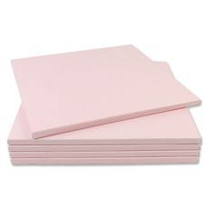 아이엔피 사각 파스텔 케이크받침 21호 20.5 x 20.5 cm, 핑크, 5개