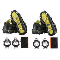 防滑鍊式冰爪 4入, 黑色, 2雙