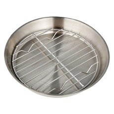 HAKOYA 304不鏽鋼圓形烤盤 + 餐盤組 HA-3045, 圓形烤盤 + 圓形餐盤, 1套