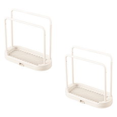 Khohimo 瀝水抹布菜瓜布架 4W460, 2個, 象牙白