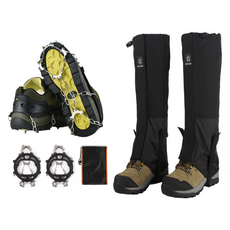 鍊條冰爪A組, 冰爪鞋套 A組合, 黑色(冰爪)