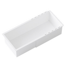 달콤상점 심플 다용도 길이조절 정리함 M, 화이트, 1개