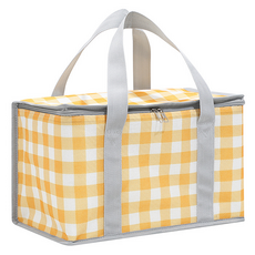 Taminayo 多用途格紋保冷袋, 黃色, 1個