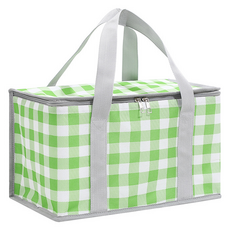 Taminayo 多用途格紋保冷袋, 綠色, 1個