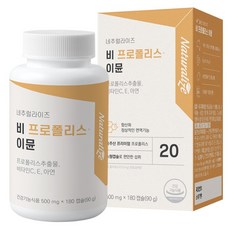 Naturalize 蜂膠維他命C&E鋅保健膠囊, 180顆, 1個