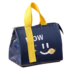 微笑可愛午餐袋 type5, 1個, 海軍藍