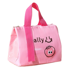 微笑可愛午餐袋 type5, 1個, 粉紅色