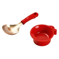 Bogen 多功能上菜匙 + 匙座套組, 寶石紅, 1套