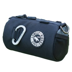 유락 자전거 원통형 스템가방 PB5, 1개, 블랙