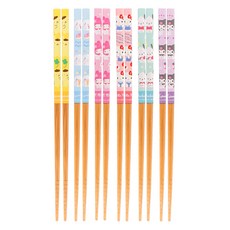 릴팡 산리오캐릭터즈 대나무젓가락 SC8559, 혼합색상, 6종, 1세트