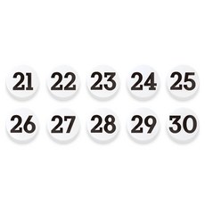 숫자 자석홀더 세트 소, 21번~30번, 1세트