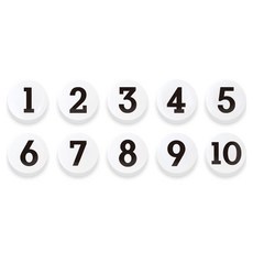 마그피아 숫자 자석홀더 세트 소, 1번~10번, 1세트