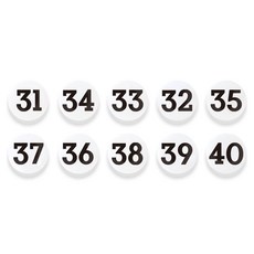 숫자 자석홀더 세트 소, 31번~40번, 1세트