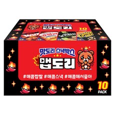 玉米脆角 麻辣口味 零食盒 10入組 630g, 1組, 玉米 MAD HOT 3p + 玉米香辣甜味 3p + Oing Nogari 薯片 2p + 奇多香辣甜味 2p