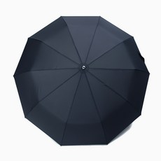 PARACHASE 男女通用 大圓環握把 矽膠傘骨套 大型 自動三折傘 3268, 海軍藍