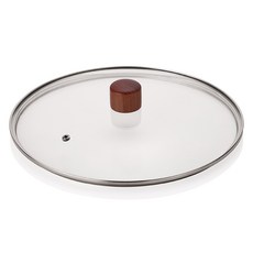 Lacena 防溢強化玻璃鍋蓋 G型 櫻桃木, 28cm, 1個