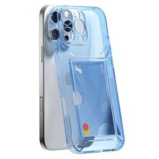 하이온 글로우커버 카드수납 투명 젤리 휴대폰 케이스