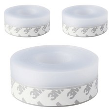 모나코올리브 틈새차단 실리콘 문풍지 테이프 25mm x 5m, 3개