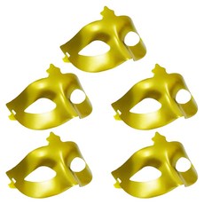 파티공구 새틴 파티 반가면, 골드, 5개