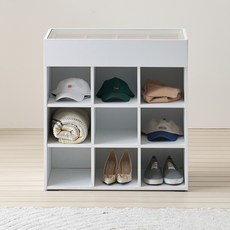 파로마 케이트 드레스룸 아일랜드 오픈 수납장 800 방문설치, 화이트