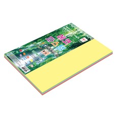 paperculture 環保粉彩薄型10色雙面色紙 120g 16開, 100個