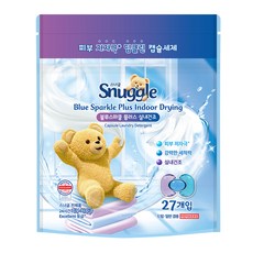 Snuggle 熊寶貝 室內晾衣型洗衣膠囊 Blue Sparkle Plus 15.2g, 1袋, 27顆