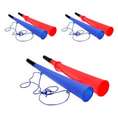 Party09 長款加油喇叭 2款 x 3入 組, 1套, 紅色, 藍色