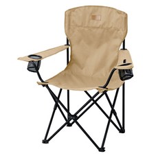 휴겔 캠프 체어 하이타입, 1개, 베이지