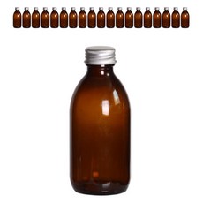 鋁製銀色蓋 棕色咖啡瓶, 20個, 200ml