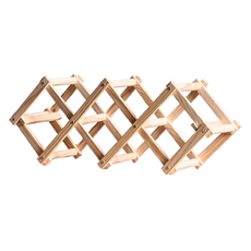 可折疊木質葡萄酒展示收納架 陳列架 5瓶, 1個, 經典款