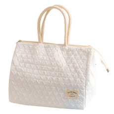 微笑可愛馬卡龍便當袋, 白色, 1個