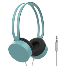 탑피아 간편한 유선 헤드폰, 블루