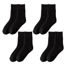 소니오 여성용 소프트 꽈배기 패션 양말 4켤레