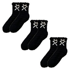 소니오 여성용 플러피 러블리 양말 3켤레