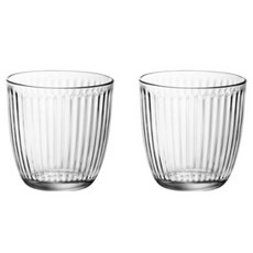 아메리칸로드 라운드 스트라이프 유리컵 YK043, 2개