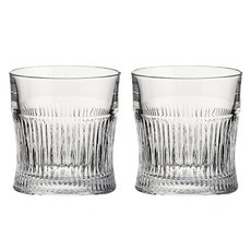 法式瑪爾斯 握感佳寬口玻璃威士忌杯 條紋 FM237, 2個