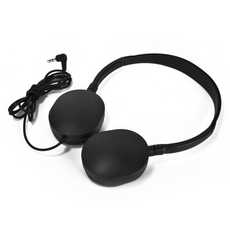 탑피아 간편고급 유선 헤드폰, 블랙