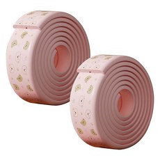 아이끌레 모서리 보호대 W형, 곰돌핑크, 2개