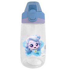 LE BARN 流星追趕迷你寶寶握把一鍵水瓶, 亮亮萌可, 1個, 500ml