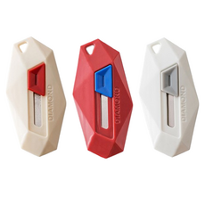 Ilsangsokbanzzak 安全磁吸開箱刀3件組, 1套, 米色 + 紅色 + 白色