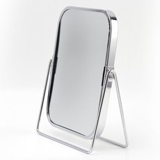 Novea 高級方形桌鏡, 銀色