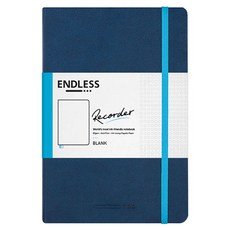 엔들리스 기록 노트 무지, 블루, 1개