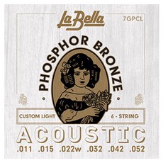 LA BELLA 木吉他弦 011-052, 1個, 單一顏色