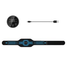 저주파 벨트형 복부 마사지기, CP531M, 블랙블루