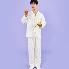 Modern House Butter Shop Butter Family 小奶油熊圖案鋪棉睡衣上下衣套裝