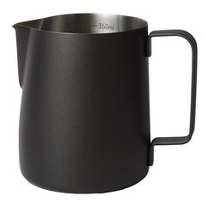 BeanPlant 拉花鋼杯 牛奶壺 600ml, 霧面黑, 1個