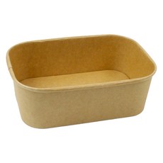 Inp PJ 紙質塗層便當盒 750ml 17.2 x 12 x 5 cm 僅盒身, 25個, 1入